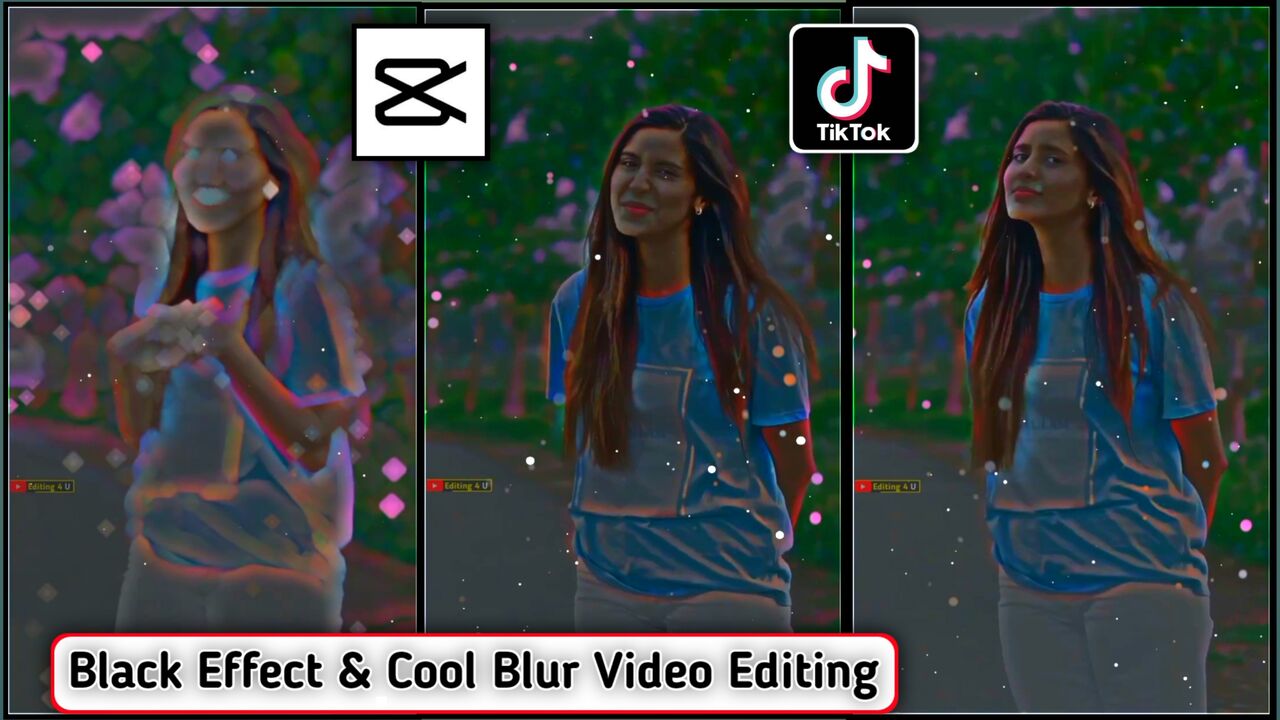 New Trending Blur Black Effect Video Editing In Capcut App Secret