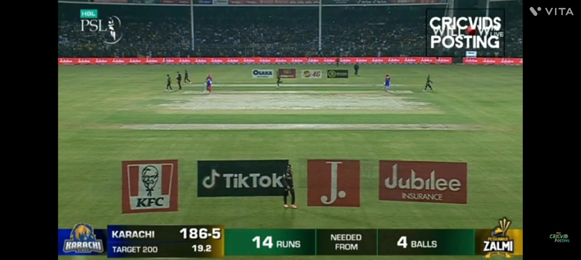 Peshawar Vs Karachi King Highlights Last Balls And Runs By Hamo On