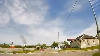 Video from Belgorod region. Smoke in the distance, sirens are going off