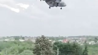 Helicopters over the Belgorod region.