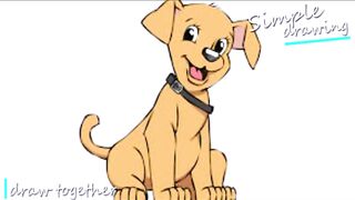 How to Draw a Puppy Easy _ How to draw a Puppy for kids _ Puppy Drawing Lesson S