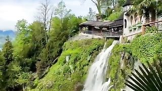 Surreal place in Switzerland #switzerland #youtubeshorts #nature #travel #spring #waterfall.