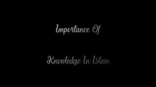 Importance Of Knowledge In  -  Inspiration Intro