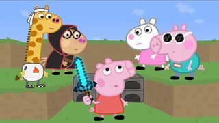 Minecraft Speedrunner Peppa Vs 4 Hunters Animation