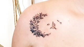 #Girl beautiful tattoos in word