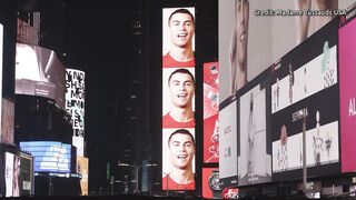 Portugal's Ronaldo takes over Times Square in New York ahead of the World