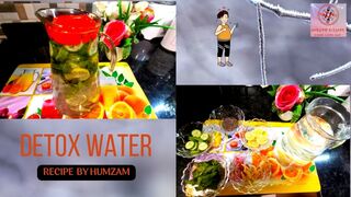 home made Detox Water for Weight Loss | flat tummy drink | diet recipe