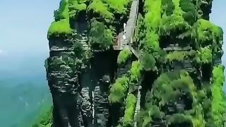 Guizhou, China: Incredible view of Fanjingshan or mount Fanjing