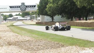 Sebastian Vettel Driving Nigel Mansell his old 1992 Williams F1 FW14B!