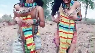 Ethiopian Hamet tribe dance