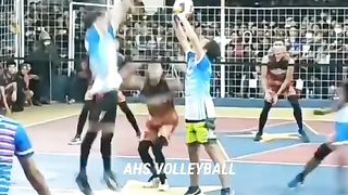 Volleyball variation passes the block