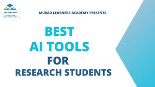 New AI TOOLS FOR RESEARCH 2023 l Best AI tools for research 2023 l New Ai tools 2023 l Murads learners Academy