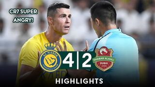 CR7 FIGHT WITH REFEREE ???? Al Nassr vs Shabab Al Ahli 4-2 | All Goals & Highlights | AFC Champions