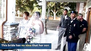 Soldier gives mom the best gift on her wedding day