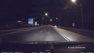 Crazy Car Crash Flip Caught On Dash-Cam!