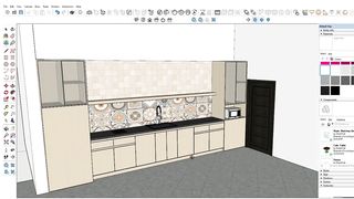 3D view of Beautiful Kitchen