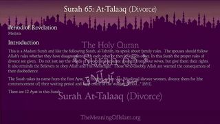 Surah At-Talaq (Divorce)_ Arabic and English translation.