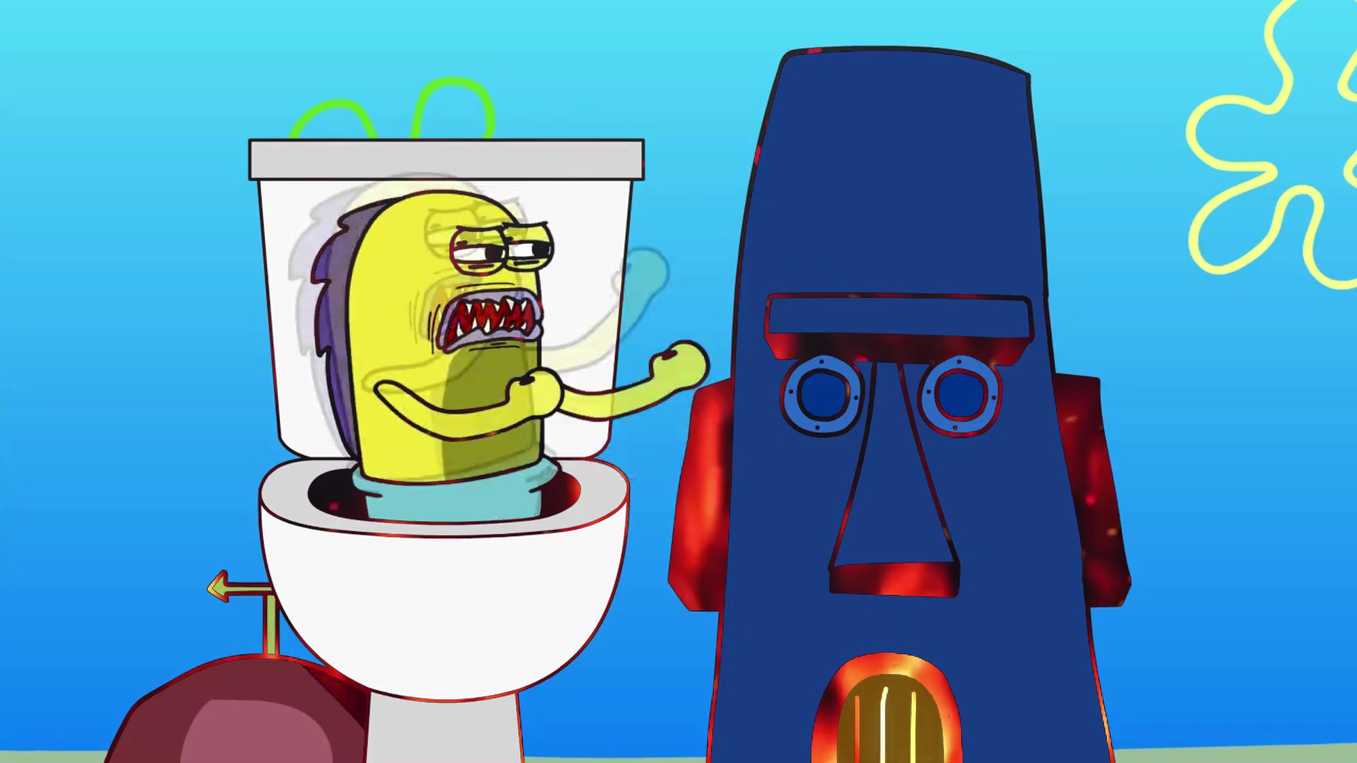 Spongebob Became Skibidi Toilets Febspot 