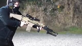 Scar 17 rapid fire massive fireball