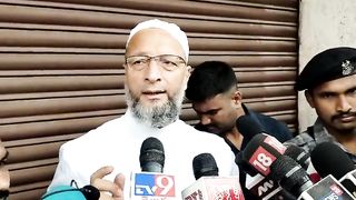 #AIMIM#Hyderabad AIMIM President Asaduddin Owaisi Media Se Baat Karte hue