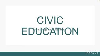 Civic education Gender and Equality