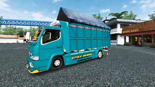 cinematic Indonesian bus simulator game