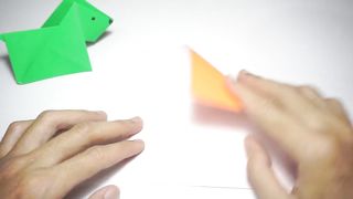 How to make an easy origami puppy with cute folding paper II origami dog easy