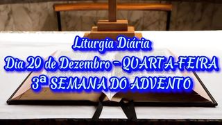 Liturgia Diária Dia 20 de Dezembro – QUARTA-FEIRA 3ª SEMANA DO ADVENTO
