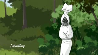 Pocong gets rammed by a goat - funny ghost cartoon