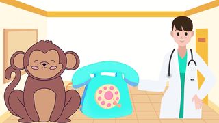 Five little monkey Jumping on the bed #preschool #kidslearning #viralvideo #nurseryrhymes