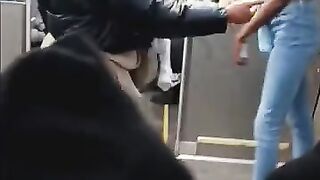 Hood-Street Girl Was Tweaking On Everybody About Her Money On Train!