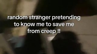 Random Stranger Pretended To Know A Girl To Save Her From A Creepy Guy!