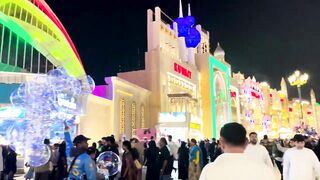 Global Village Dubai Night view 4K Video