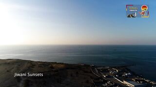 Jiwani Balochistan -Pakistan Iran Border- Jiwani Sunset Drone View- 4K View of Jiwani