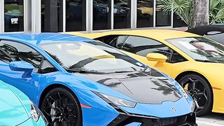 Lamborghini Lineup at Lamborghini Miami