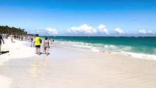 Punta Cana beach swim day beach walk 1080P