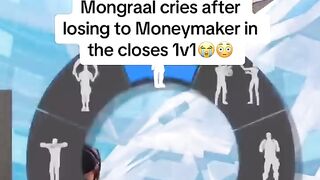 Mongraal cries after to losing to moneymaker in a 1v1????