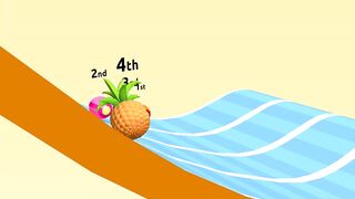 Pineapple rolling race game