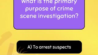 What is the primary purpose of Crime Scene Investigation || MindMaze Challenge