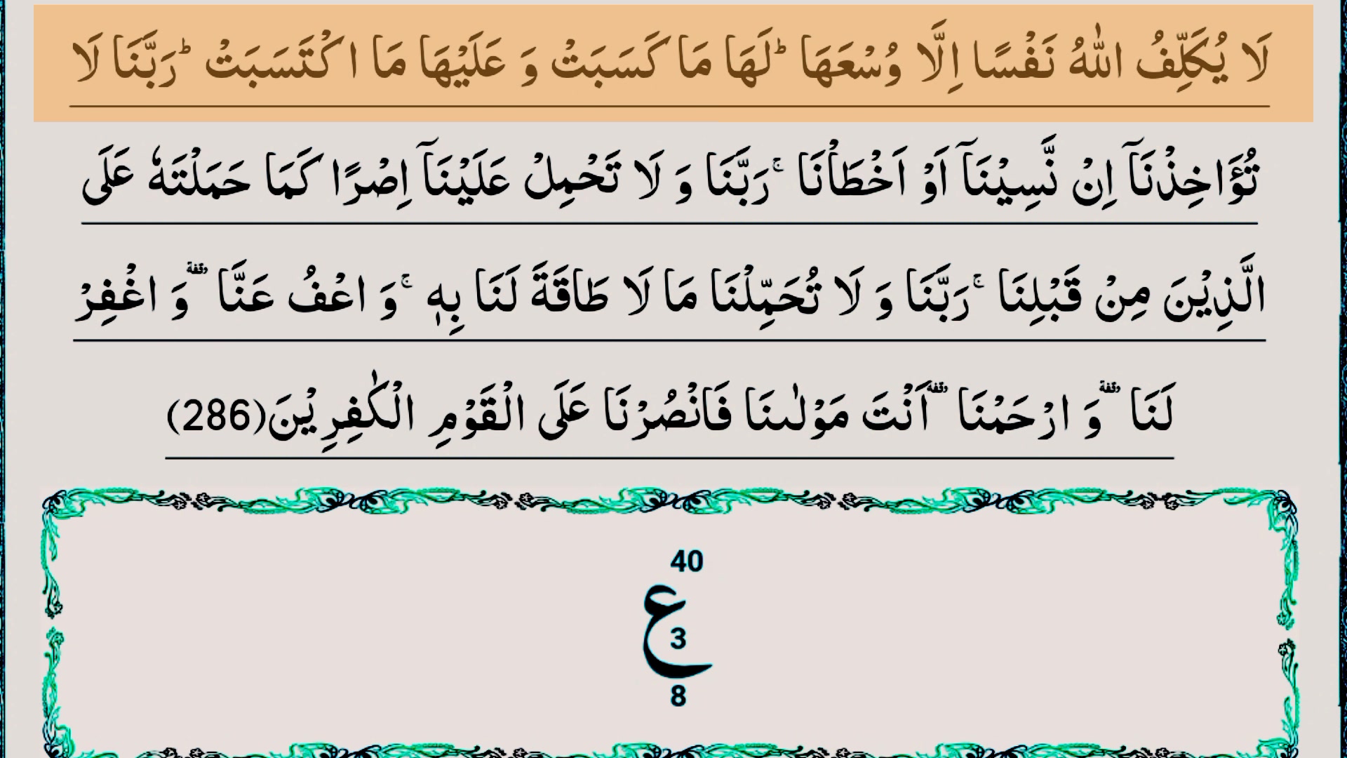 Surah Al Baqarah Last Ayat By Quranmajeed On Febspot