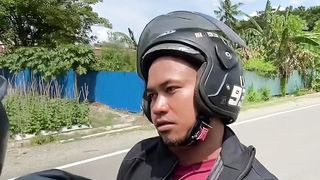 Slapping with helmet