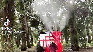 fogging with a large machine