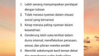 Fact about introverts in Indonesia language