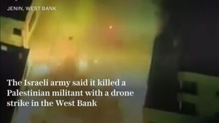 Israeli army kills Palestinian militant with drone strike in West Bank