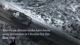 US Abrams tanks seen fighting in Ukraine for first time