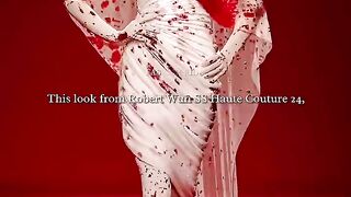Blood ???? on weeding ????‍♀️ dress This look from Robert Wun SS Haute Couture 24