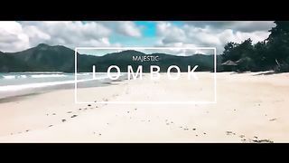 the beauty of the island of Lombok via drone