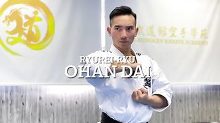 Performing Ohan Dai Kata of Shitoryu style karate