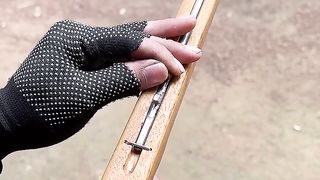 Ugly Handmade Bamboo Slingshot _shorts _carft _bamboo(720P_60FPS).