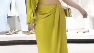 TRAFZA Dress For Women Yellow Asymmetric Satin Cut Out Long Dress Women Ruched Off Shoulder Elegant Dresses Evening Party Dress